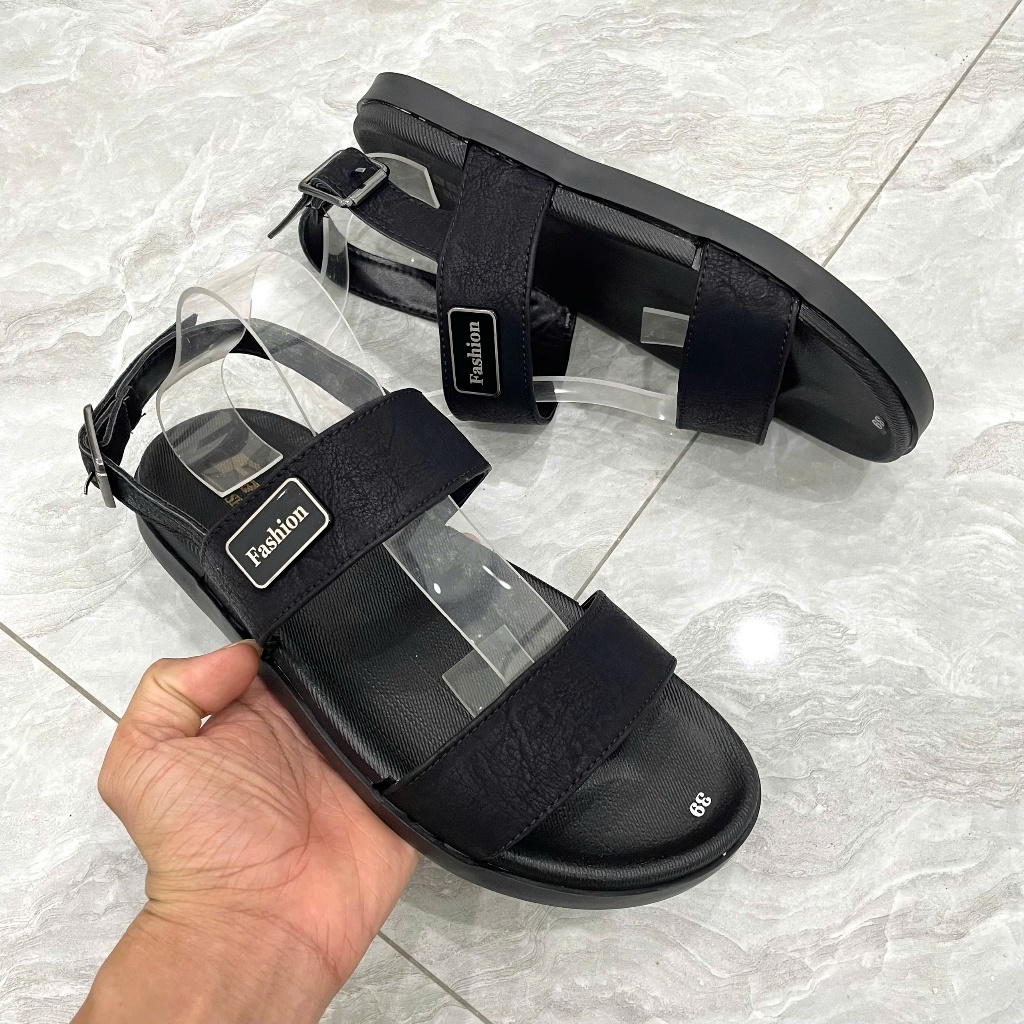(Ảnh Thật) Dép Quai Hậu Nam Da Cao Cấp Đế Khâu SD07M Fashion
