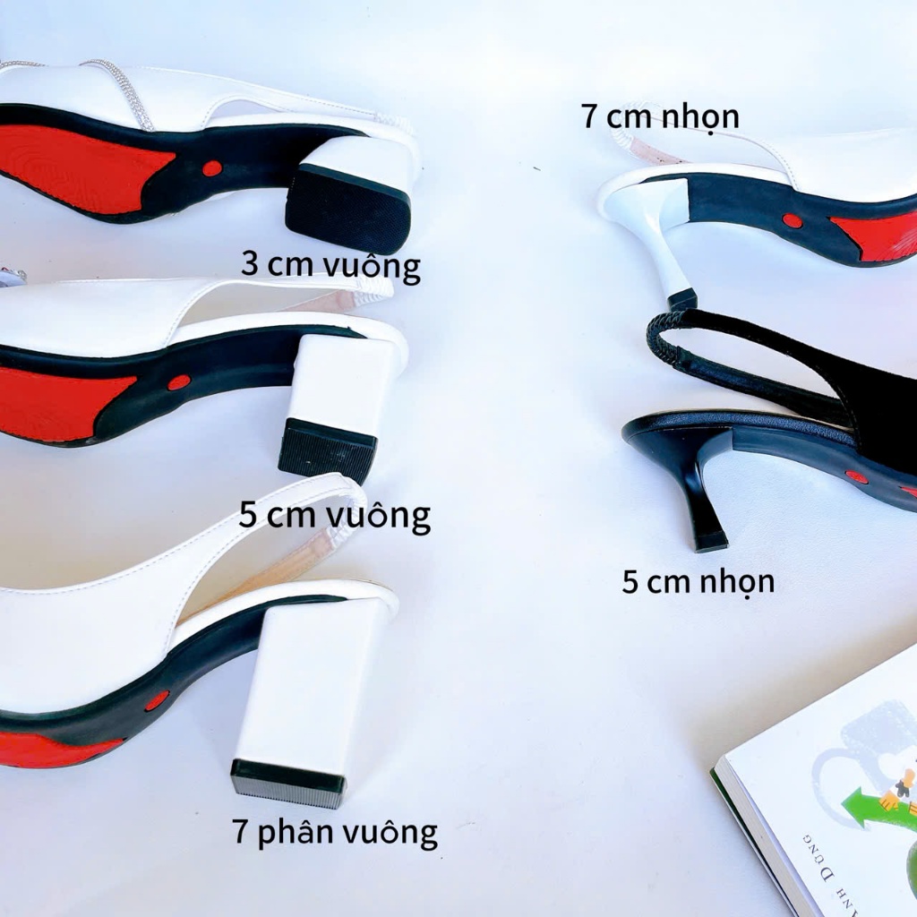 B21- Giày cao gót hậu bít, tag đá vuông, size 35-40, gót cao 3-7cm