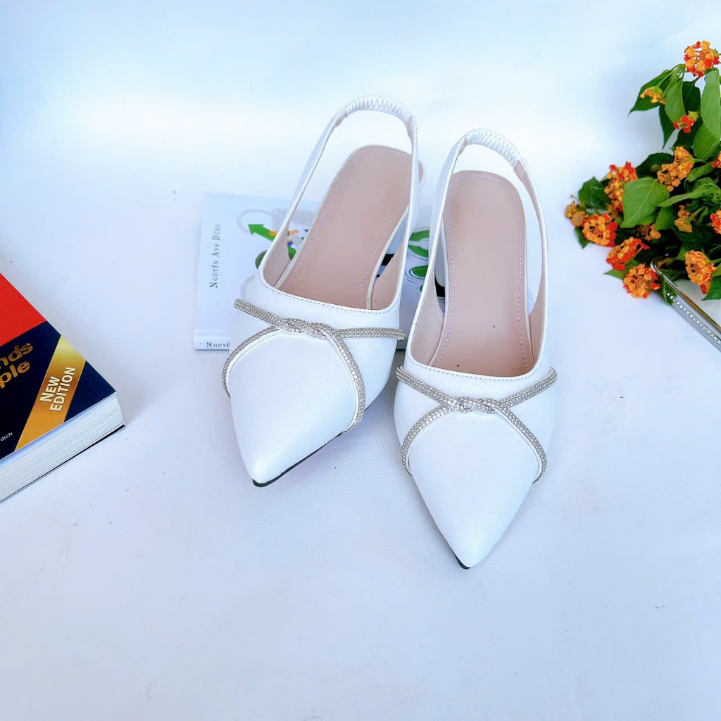 B42- Giày cao gót đá xoắn, size 35-40, gót 3-7cm