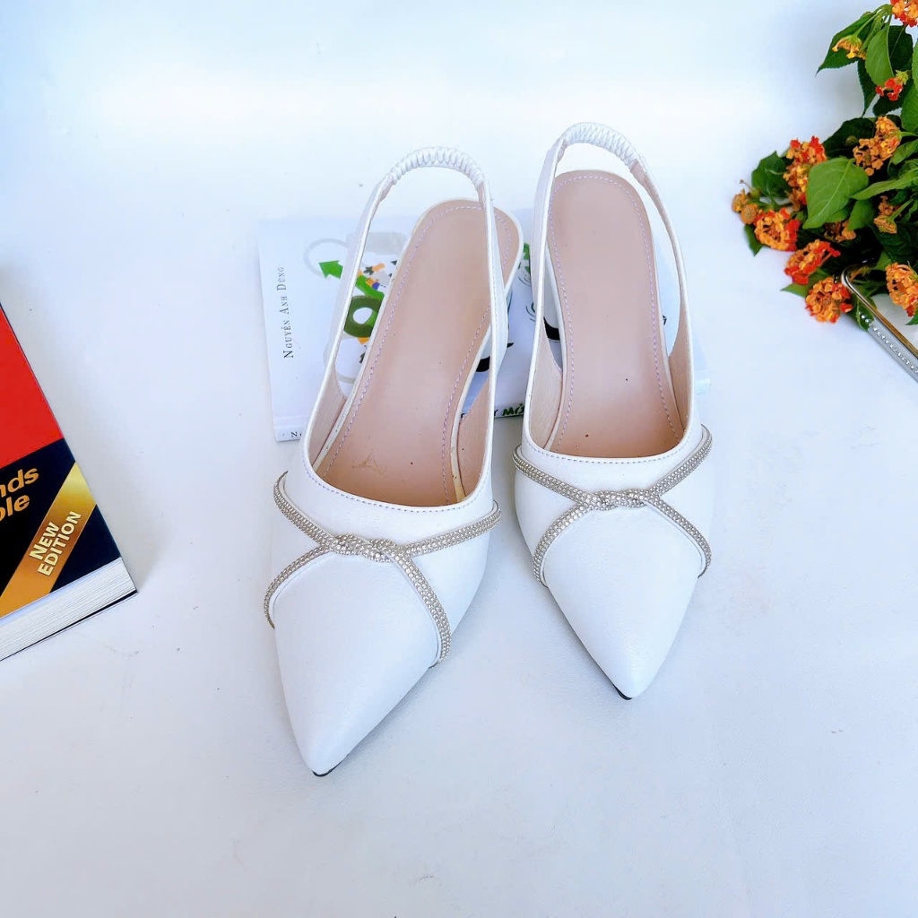 B42- Giày cao gót đá xoắn, size 35-40, gót 3-7cm