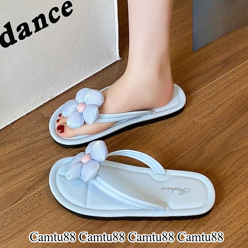 Dép Xỏ Ngón Đính (Hoa/Gấu/Cún) Dép Tông Đi Biển Đế Siêu Mềm Dẻo Êm Chân