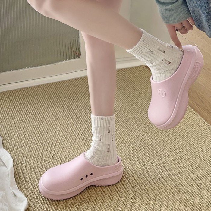 Dép chống mùi, dép nửa hộp, dép y tá chống nước, guốc không lỗ sinh viên ký túc xá