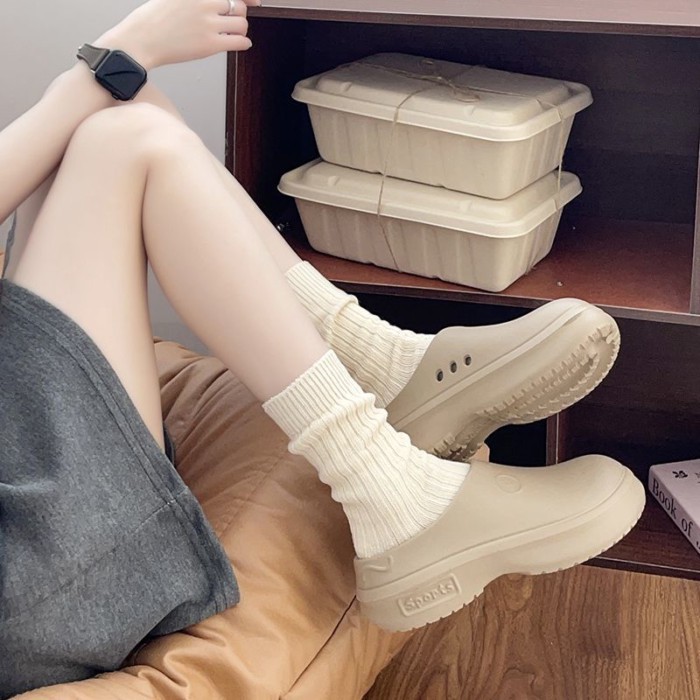 Dép chống mùi, dép nửa hộp, dép y tá chống nước, guốc không lỗ sinh viên ký túc xá