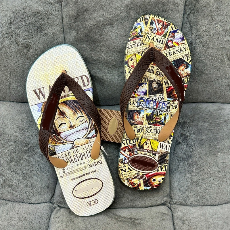 Dép kẹp nam Thái Lan xỏ ngón tông lào cao su. One piece bền bỉ cá tính