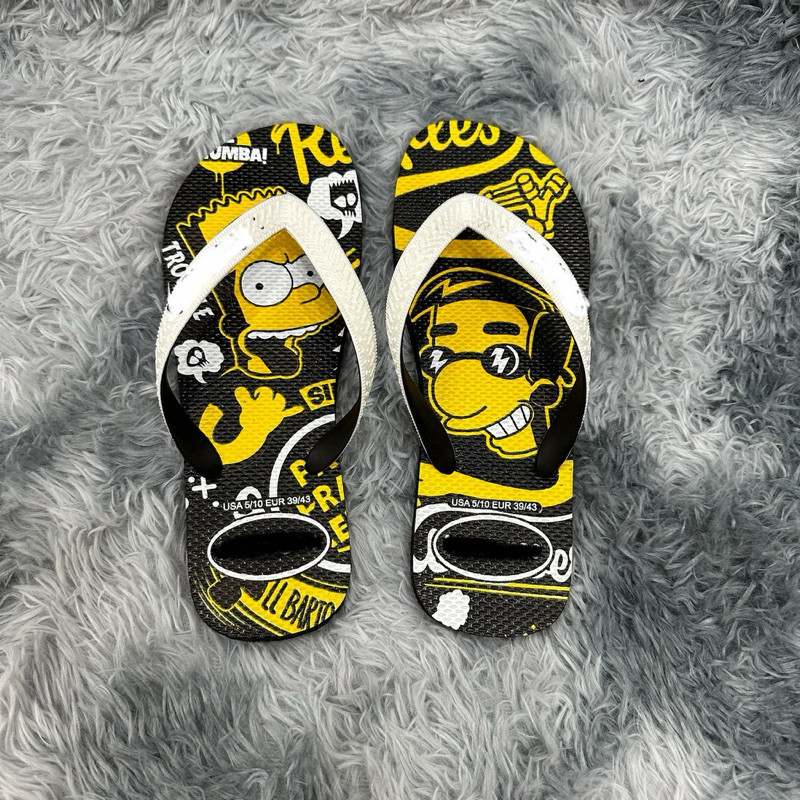 Dép kẹp nam Thái Lan xỏ ngón tông lào cao su. One piece bền bỉ cá tính