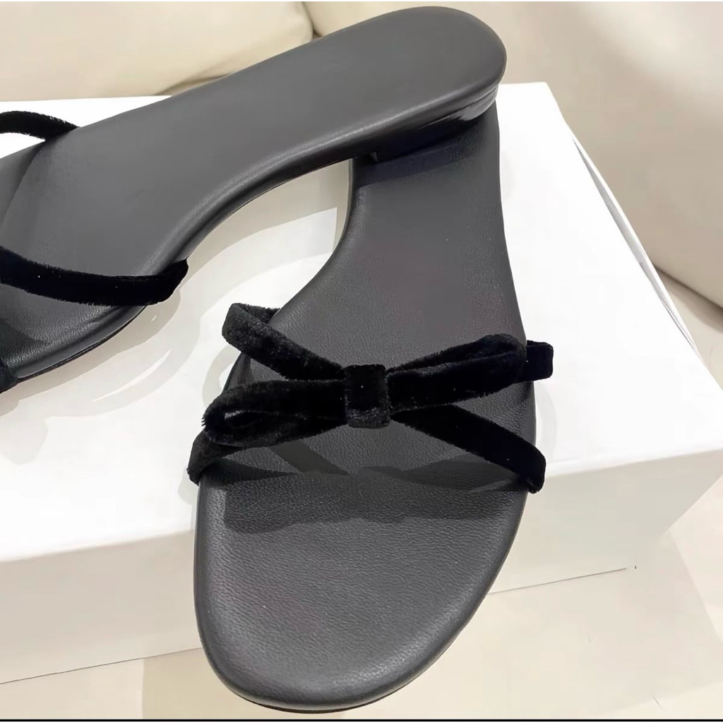 Dép nơ quai chéo tiểu thư cực xinh , êm chân lùi 1 size (21)
