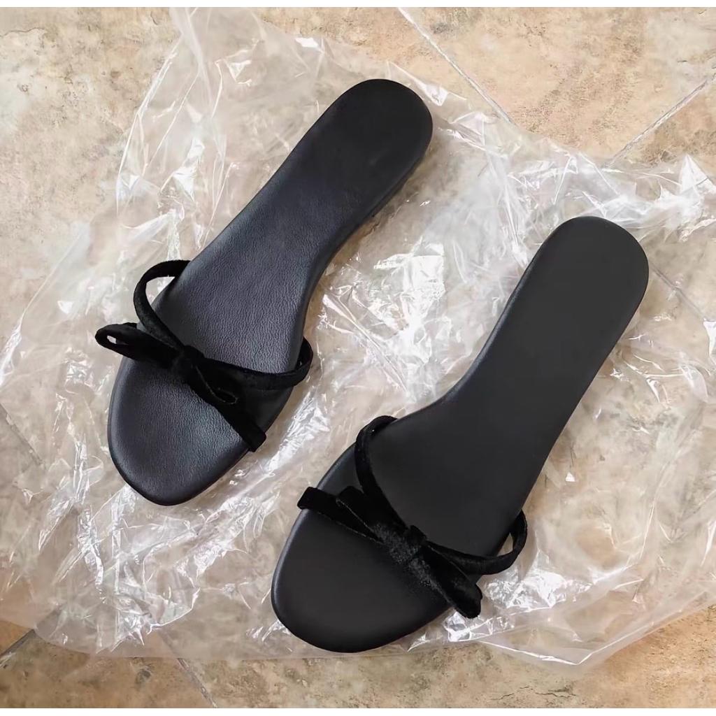 Dép nơ quai chéo tiểu thư cực xinh , êm chân lùi 1 size (21)