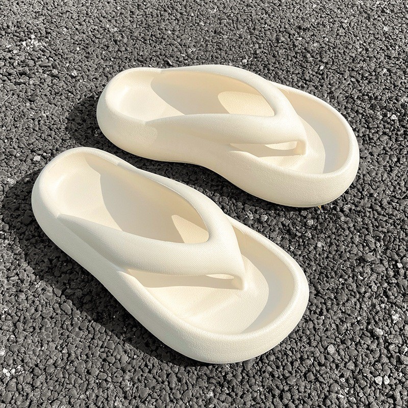 Dép xỏ ngón kẹp ngón nữ đế bánh mì đế xuồng đế chống trơn trượt, đi chơi đi biển