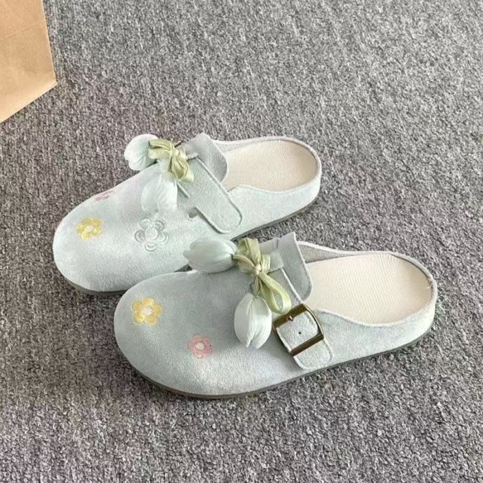 Giày Birkenstock nữ có chân váy, dép xỏ ngón đa năng cho nữ, giày sneaker slip-on cho nữ