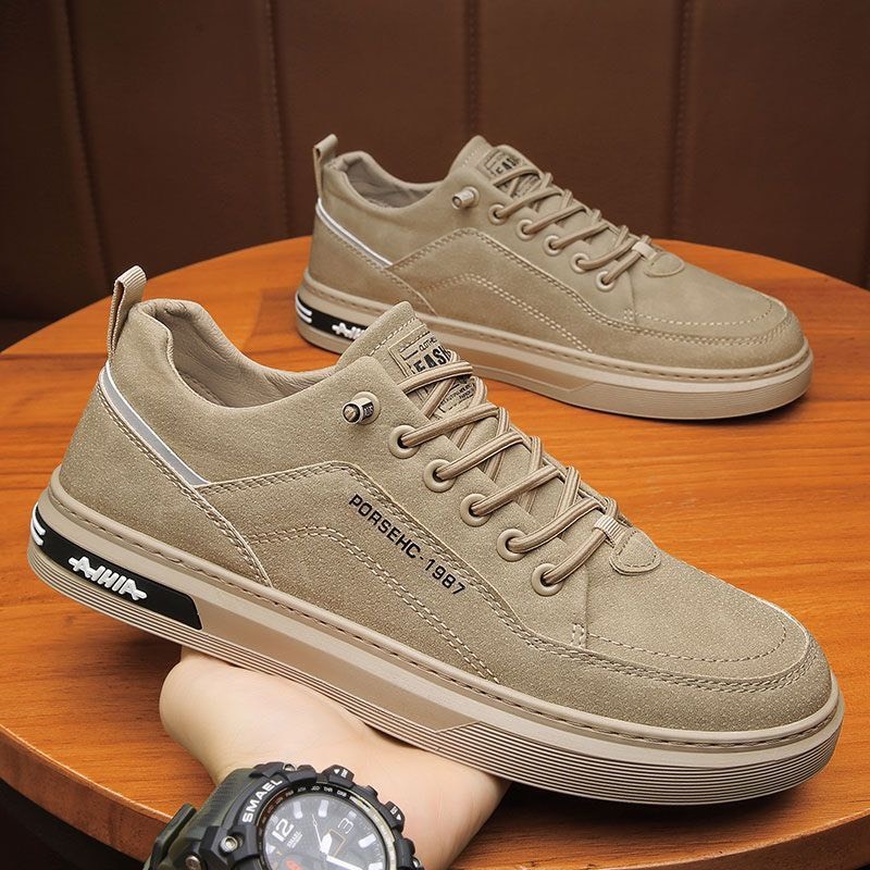 Giày Nam Sneaker Thể Thao Đế Khâu Porserrcc Trắng Đế Khâu Bền Đẹp