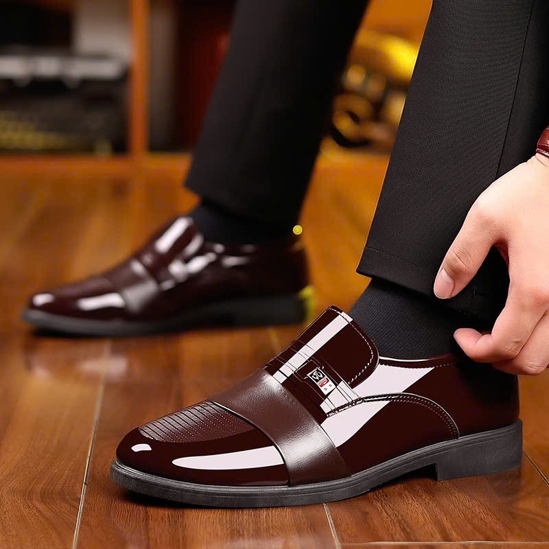 Giày lười nam da bóng G25M Cao Cấp - Giày tây nam công sở lịch lãm