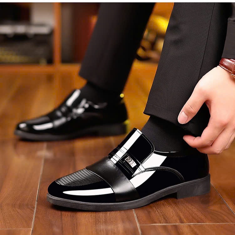 Giày lười nam da bóng G25M Cao Cấp - Giày tây nam công sở lịch lãm