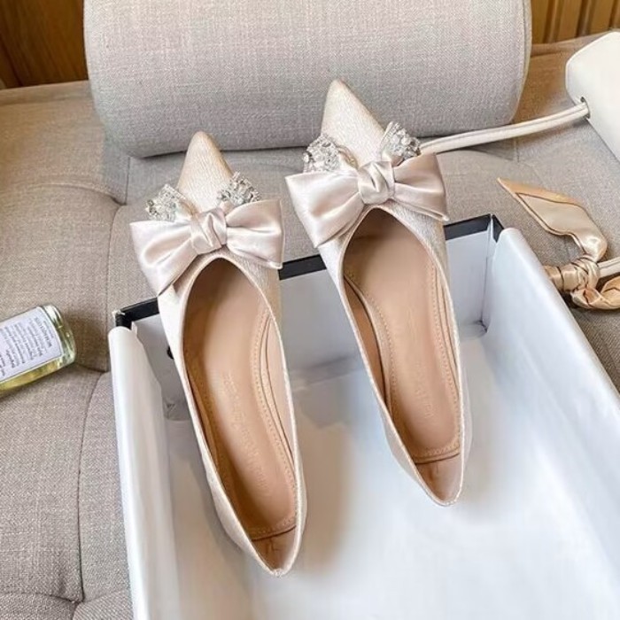 Giày mũi nhọn, giày đế bệt nữ, giày đế mềm