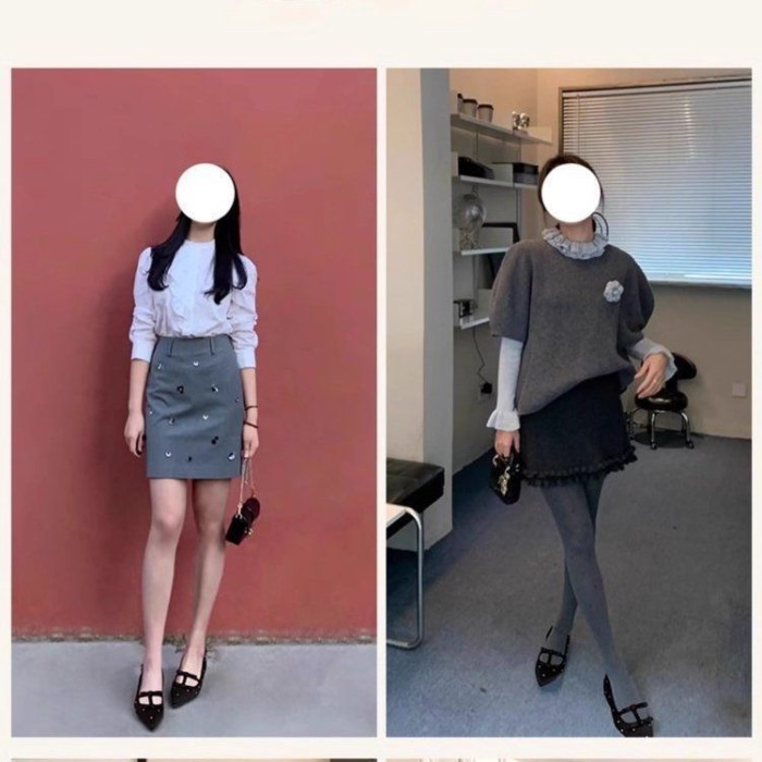 Giày sa tanh mũi nhọn đính đá sa tanh Mary Jane đa năng có nơ cổ tích cho nữ