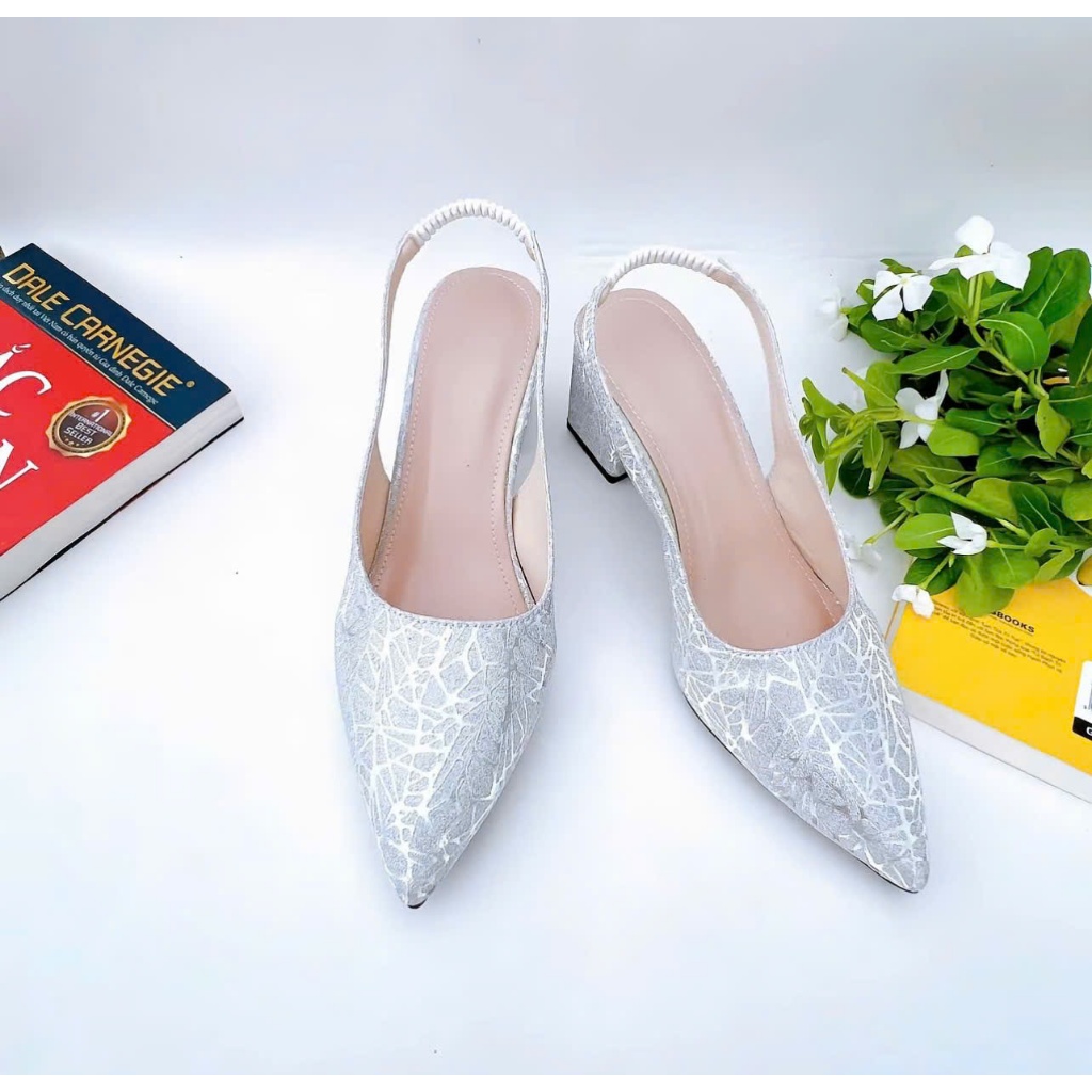 H01- Giày cao gót Kim sa sang chảnh, size 35-40, gót 3-7cm