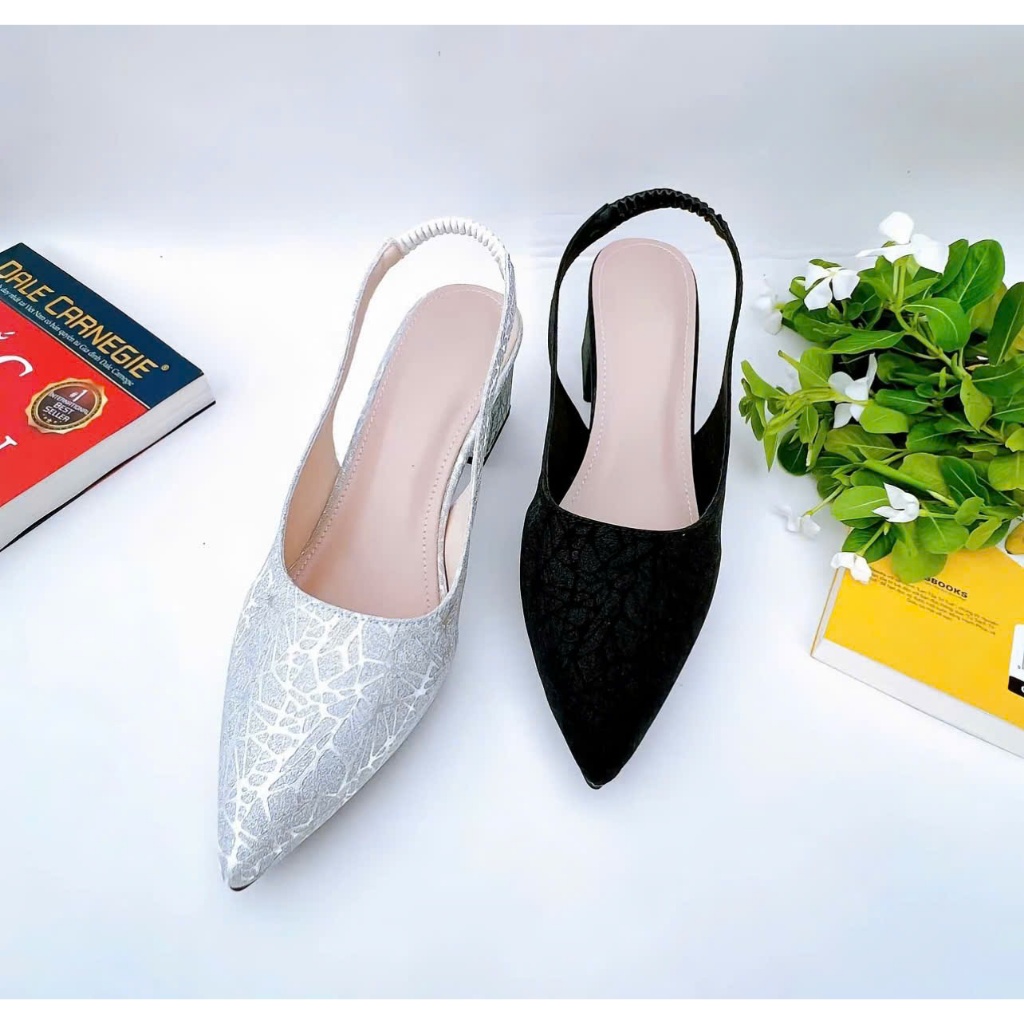 H01- Giày cao gót Kim sa sang chảnh, size 35-40, gót 3-7cm
