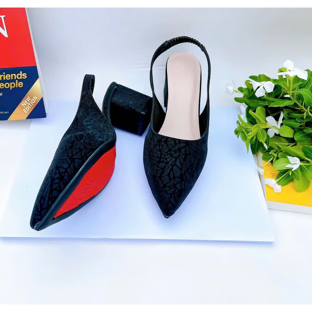 H01- Giày cao gót Kim sa sang chảnh, size 35-40, gót 3-7cm