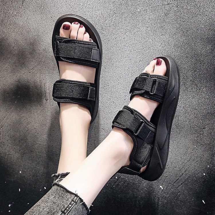 Sandal nữ 2 quai dán Đế 3 Phân M268 CConiichii 2 màu cực đẹp