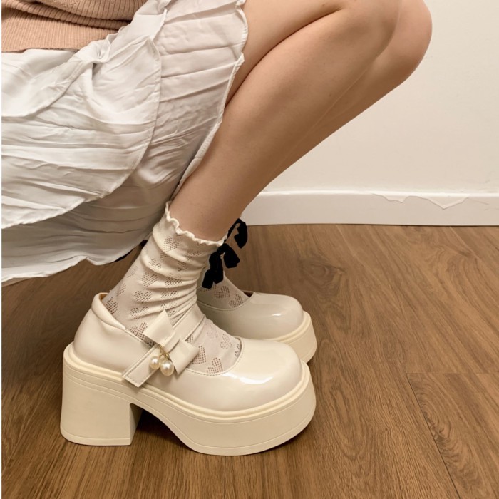 Sweet Mary Jane Năm Mới nhỏ nhắn lolita đa năng đế dày giày da phong cách công chúa cao cấp