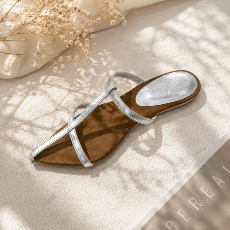 giày cao gót mũi nhọn, dép nữ quai mảnh bo chun ôm chân ( cao 3cm)