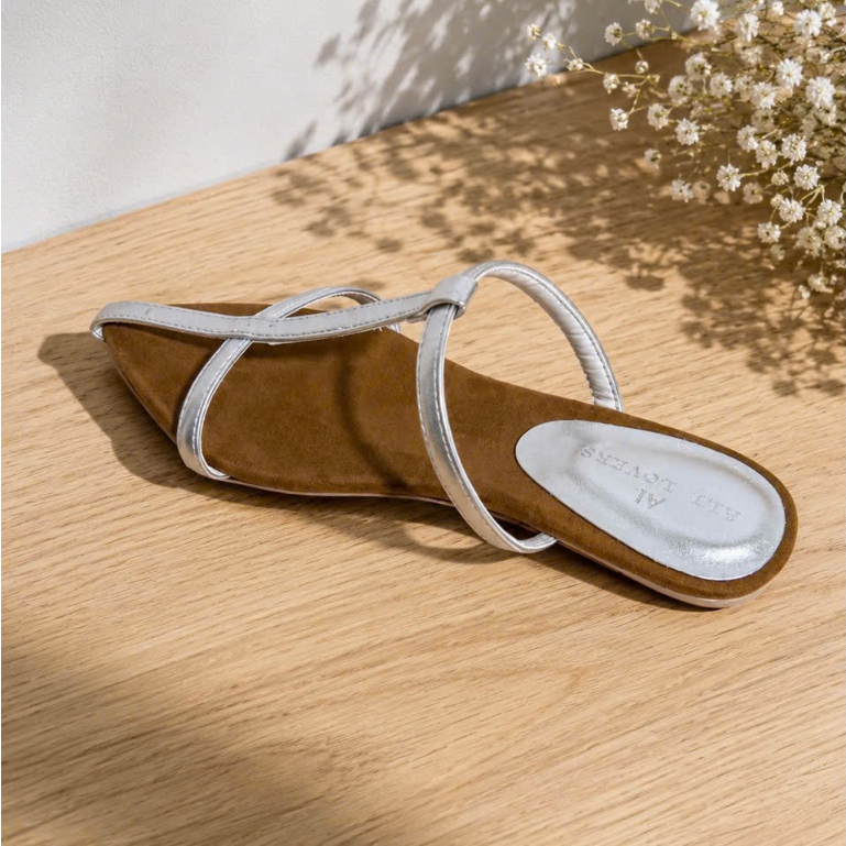 giày cao gót mũi nhọn, dép nữ quai mảnh bo chun ôm chân ( cao 3cm)